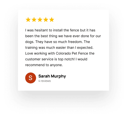 Colorado Pet Fence Five Star Review Testimonial From Google Reviews