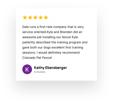 A Testimonial About Colorado Pet Fence For Monument Page