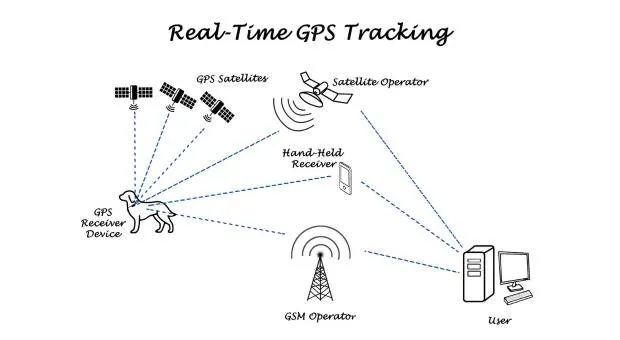 diagram of how wireless systems work for dog fencing