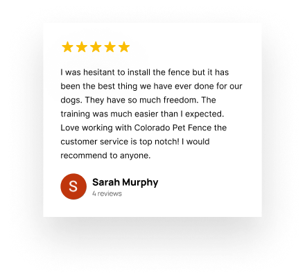 Colorado Pet Fence Five Star Review Testimonial From Google Reviews