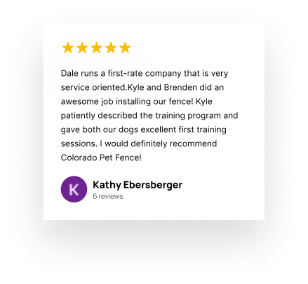 A Testimonial About Colorado Pet Fence For Monument Page